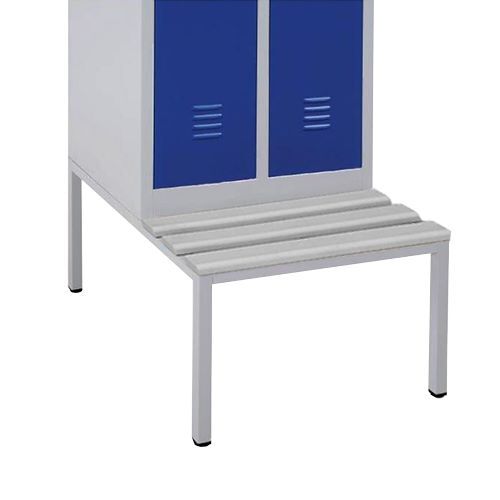 Produktbild Lüllmann Sitzbankuntergestell Sitzauflagen PVC grau 400 x 800 x 800 mm lichtgrau