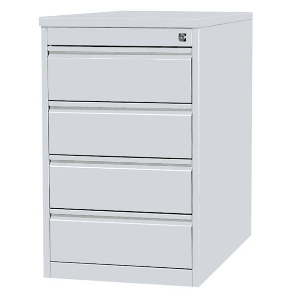 Lüllmann Standcontainer 4 Schubladen 750 x 460 x 790 mm lichtgrau Produktbild Lüllmann Standcontainer 4 Schubladen 750 x 460 x 790 mm lichtgrau