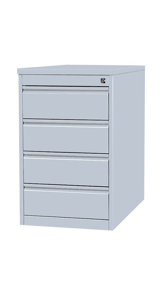 Lüllmann Standcontainer 4 Schubladen 750 x 460 x 790 mm lichtgrau Produktbild Lüllmann Standcontainer 4 Schubladen 750 x 460 x 790 mm lichtgrau bild 2