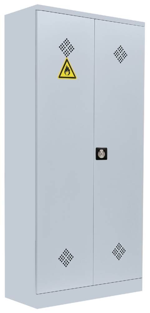 Lüllmann Umweltschrank 2 Türen 4 Wannenböden 1950 x 916 x 422 mm in lichtgrau Produktbild Lüllmann Umweltschrank 2 Türen 4 Wannenböden 1950 x 916 x 422 mm in lichtgrau