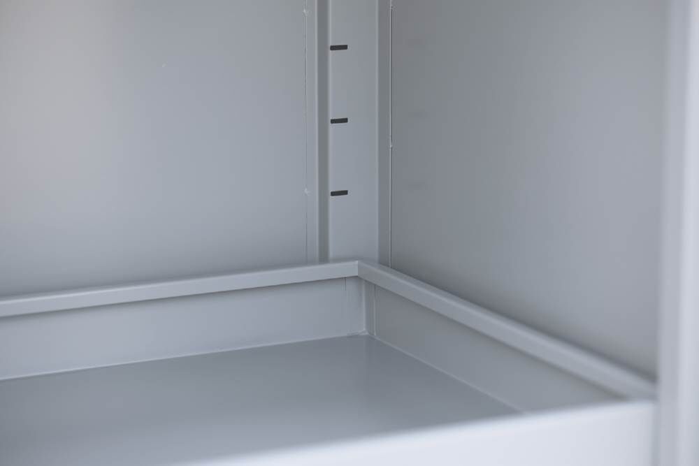 Lüllmann Umweltschrank 2 Türen 4 Wannenböden 1950 x 916 x 422 mm in lichtgrau Produktbild Lüllmann Umweltschrank 2 Türen 4 Wannenböden 1950 x 916 x 422 mm in lichtgrau bild 7