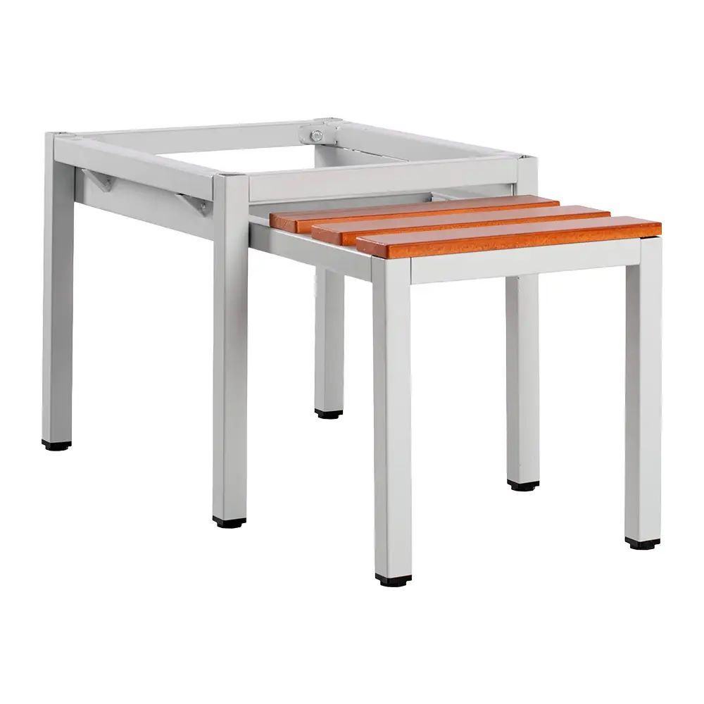 Produktbild Untergestell mit Sitzbankauszug, Sitzauflagen buche, 400 x 415 x 800 mm, lichtgr bild 2