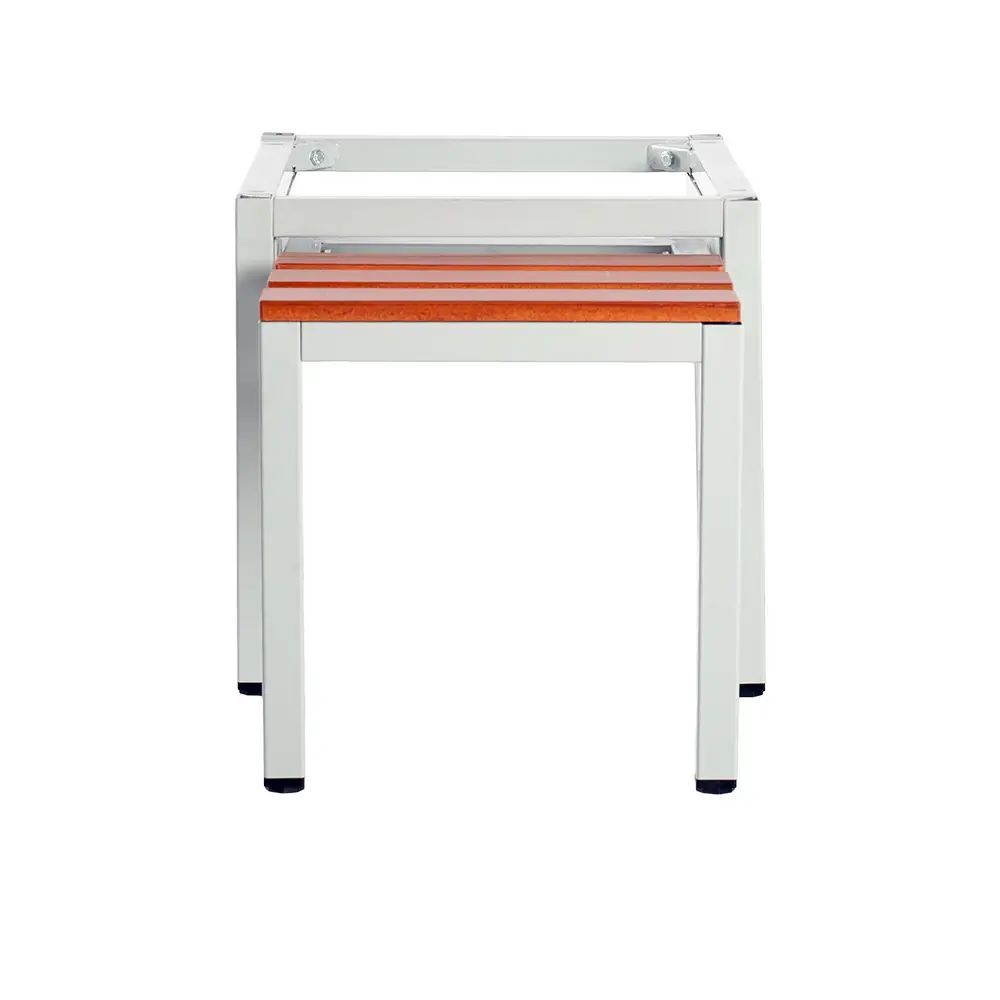 Produktbild Untergestell mit Sitzbankauszug, Sitzauflagen buche, 400 x 415 x 800 mm, lichtgr bild 6