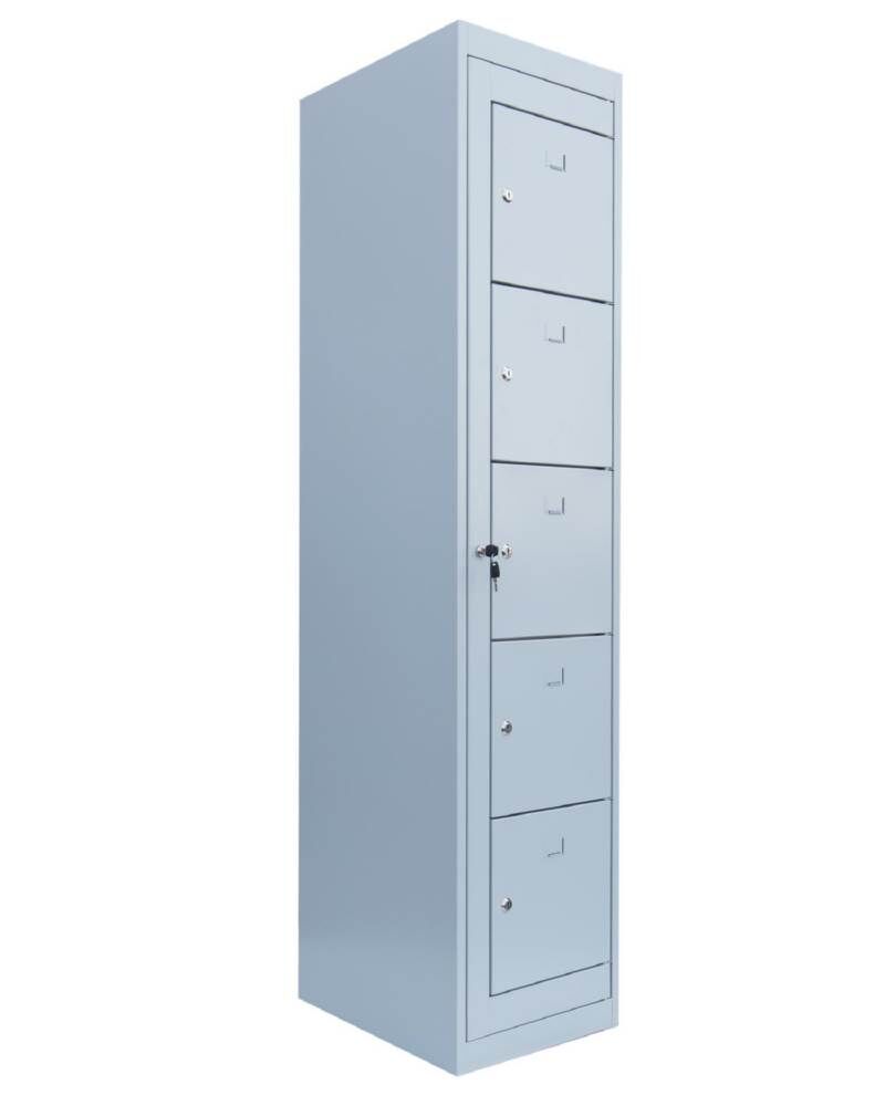 Lüllmann Verteilerschrank 1 Abteil 5 Fächer 1800 x 400 x 500 mm in lichtgrau Produktbild Lüllmann Verteilerschrank 1 Abteil 5 Fächer 1800 x 400 x 500 mm in lichtgrau
