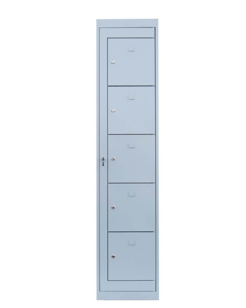 Lüllmann Verteilerschrank 1 Abteil 5 Fächer 1800 x 400 x 500 mm in lichtgrau Produktbild Lüllmann Verteilerschrank 1 Abteil 5 Fächer 1800 x 400 x 500 mm in lichtgrau bild 2