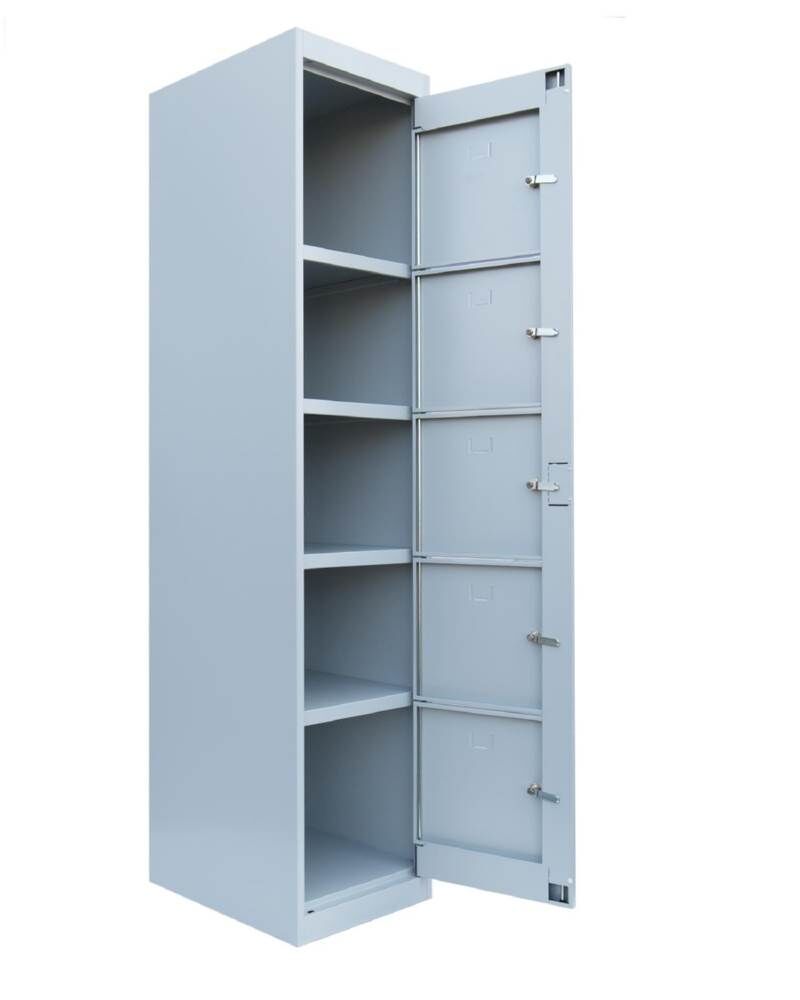 Lüllmann Verteilerschrank 1 Abteil 5 Fächer 1800 x 400 x 500 mm in lichtgrau Produktbild Lüllmann Verteilerschrank 1 Abteil 5 Fächer 1800 x 400 x 500 mm in lichtgrau bild 3