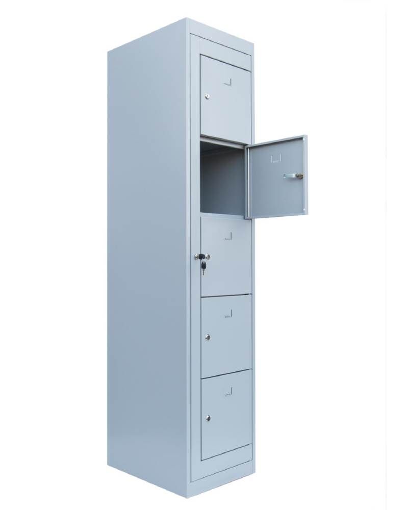 Lüllmann Verteilerschrank 1 Abteil 5 Fächer 1800 x 400 x 500 mm in lichtgrau Produktbild Lüllmann Verteilerschrank 1 Abteil 5 Fächer 1800 x 400 x 500 mm in lichtgrau bild 4