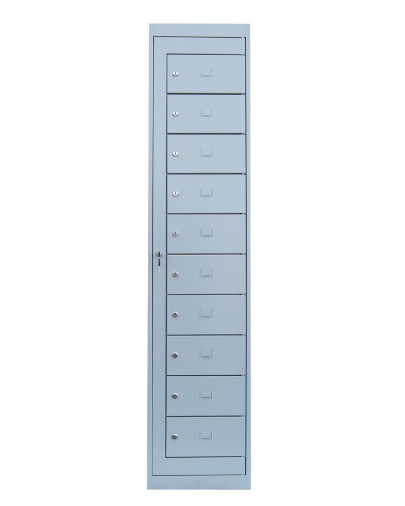Lüllmann Verteilerschrank 1 Abteil 10 Fächer 1800 x 400 x 500 mm lichtgrau Produktbild Lüllmann Verteilerschrank 1 Abteil 10 Fächer 1800 x 400 x 500 mm lichtgrau