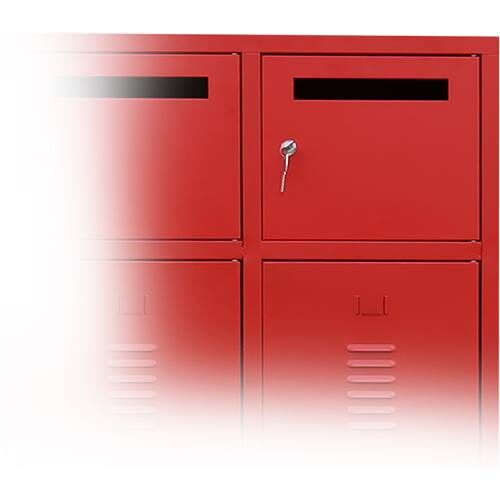 Lüllmann Wertfachtür mit Einwurfschlitz für Feuerwehrschrank RAL 3000 Feuerrot Produktbild Lüllmann Wertfachtür mit Einwurfschlitz für Feuerwehrschrank RAL 3000 Feuerrot