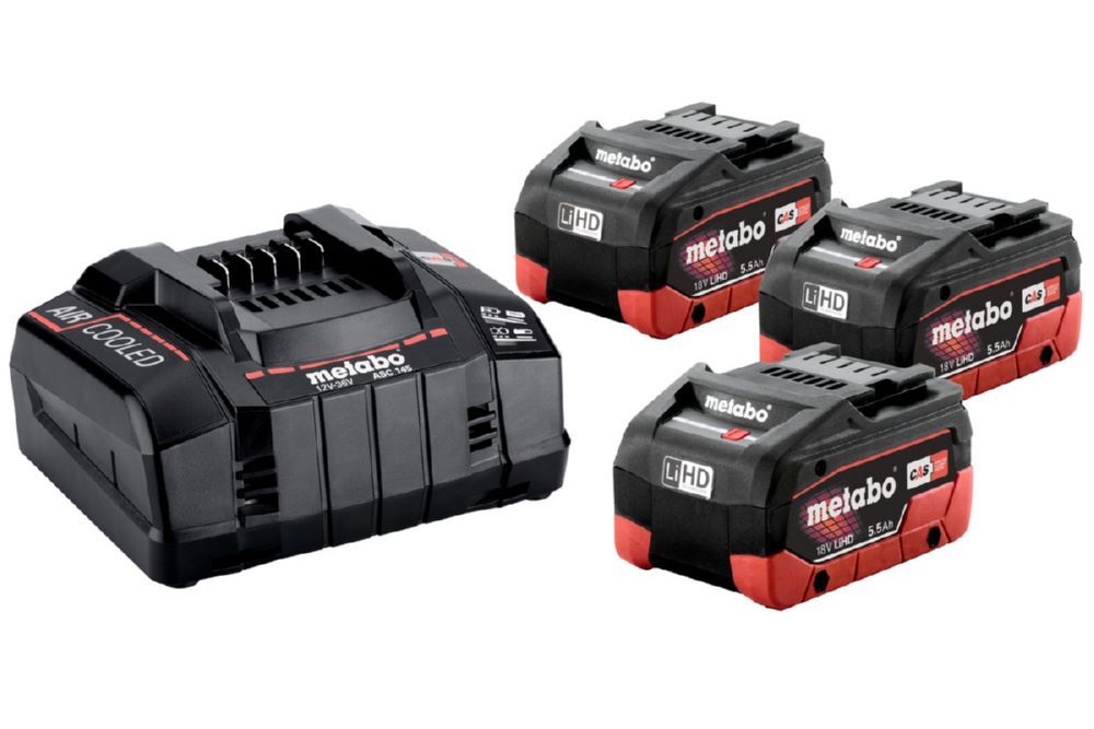 Produktbild Metabo Akku Basic-Set 3 x LiHD 5.5 Ah