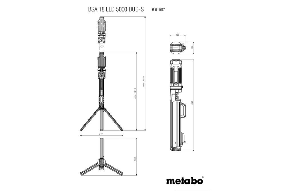 Produktbild BSA 18 LED 5000 DUO-S Akku-Baustr. TV00 bild 5