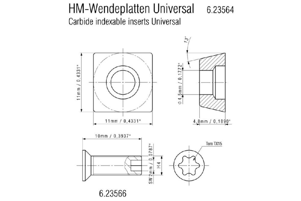 Produktbild KFM 15-10 F Kantenfraese TV00 bild 7