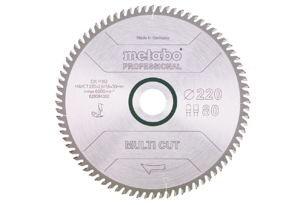 Produktbild Metabo MultiCutProf Kreissägeblatt 220x30 80 FZ/TZ
