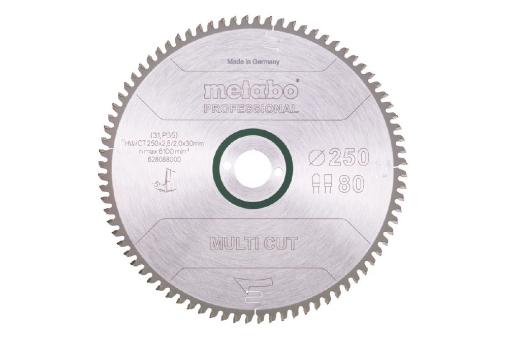 Produktbild Metabo MultiCutProf Kreissägeblatt 250x30 80 FZ/TZ