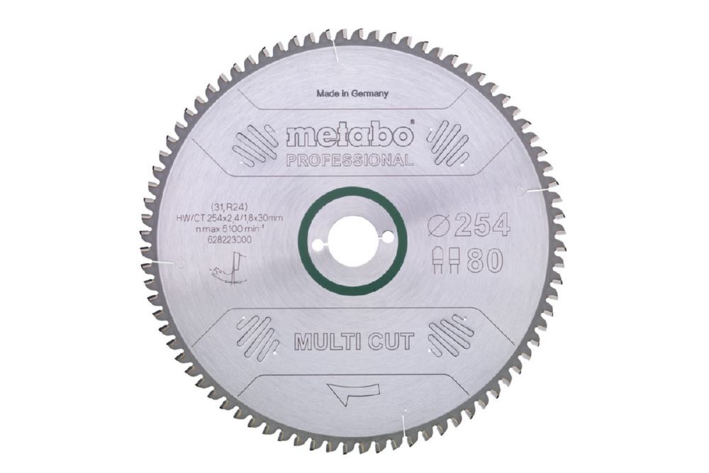 Produktbild Metabo MultiCutProf Kreissägeblatt 254x30 80 FZ/TZ