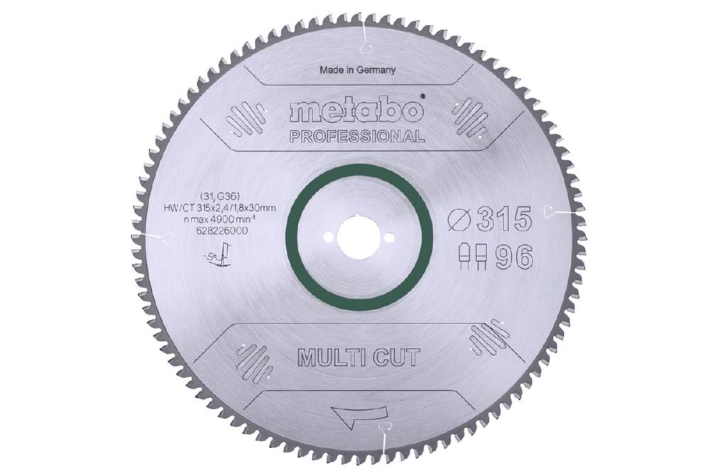 Produktbild Metabo MultiCutProf 315x30 96 FZ/TZ