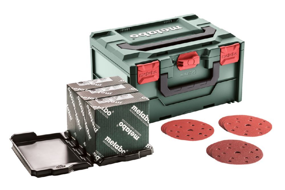 Produktbild Metabo Multihole Schleifmittel Set 150 für Vollholz Metalle und Polyester