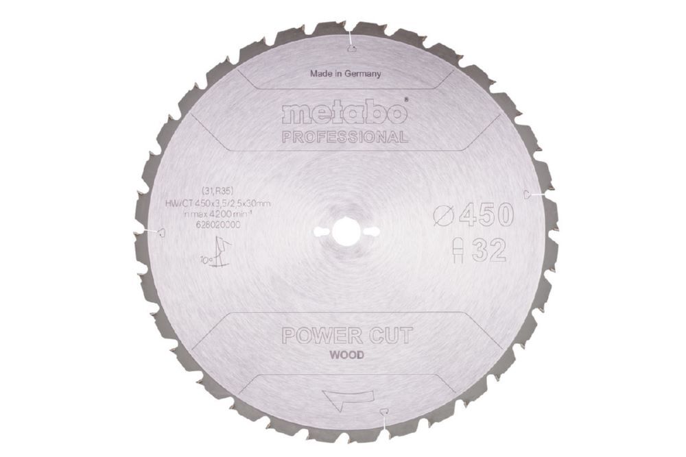 Produktbild Metabo PowerCutProf Kreissägeblatt 450x30 Z32 TZ
