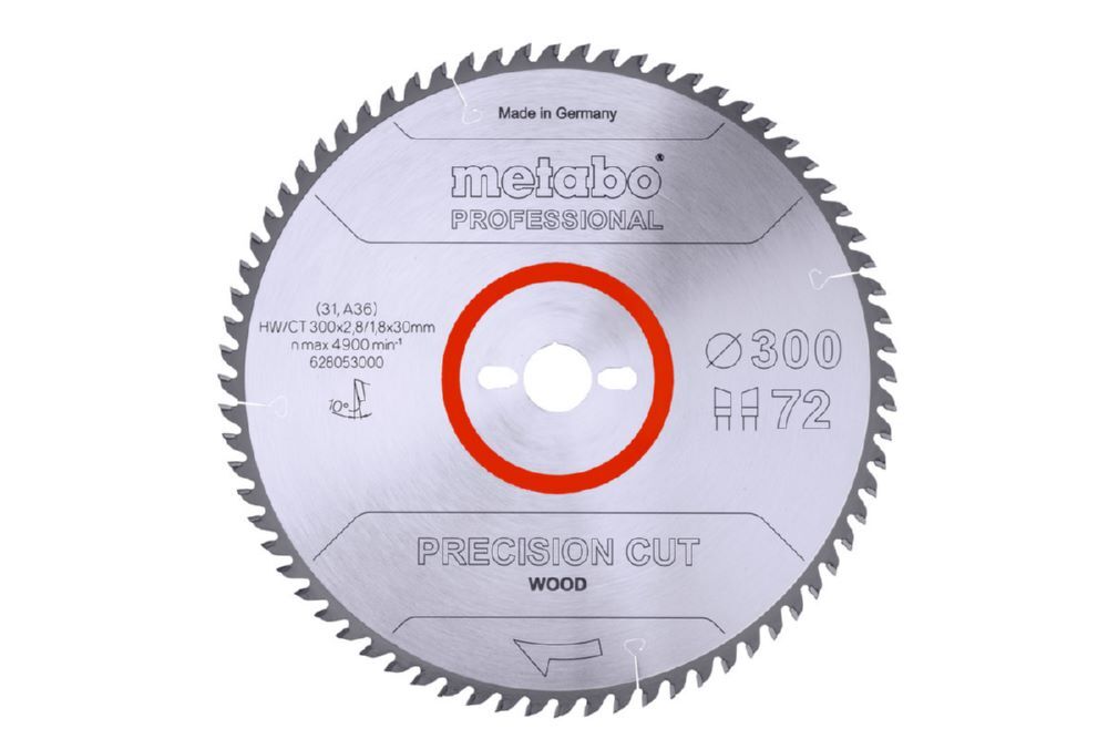 Produktbild Metabo PrecisionCutProf Kreissägeblatt 300x30 72 WZ