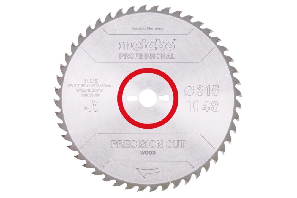 Produktbild Metabo PrecisionCutProf Kreissägeblatt 315x30 48 WZ