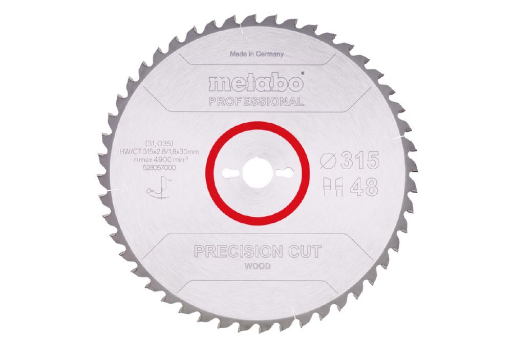 Produktbild Metabo PrecisionCutProf Kreissägeblatt 315x30 48 WZ