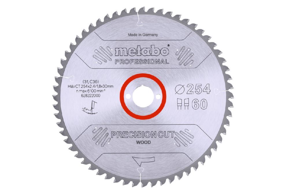 Produktbild Metabo PrecisionCutProf Kreissägeblatt 254x30 60 WZ