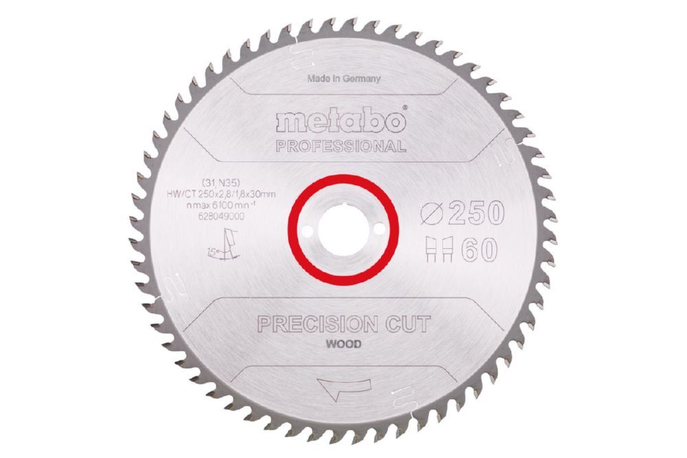 Produktbild Metabo PrecisionCutProf Kreissägeblatt 250x30 60 WZ