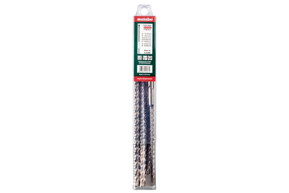 Produktbild Metabo SDS-plus Boher P4P (4C) Bohrersatz lang 7 teilig