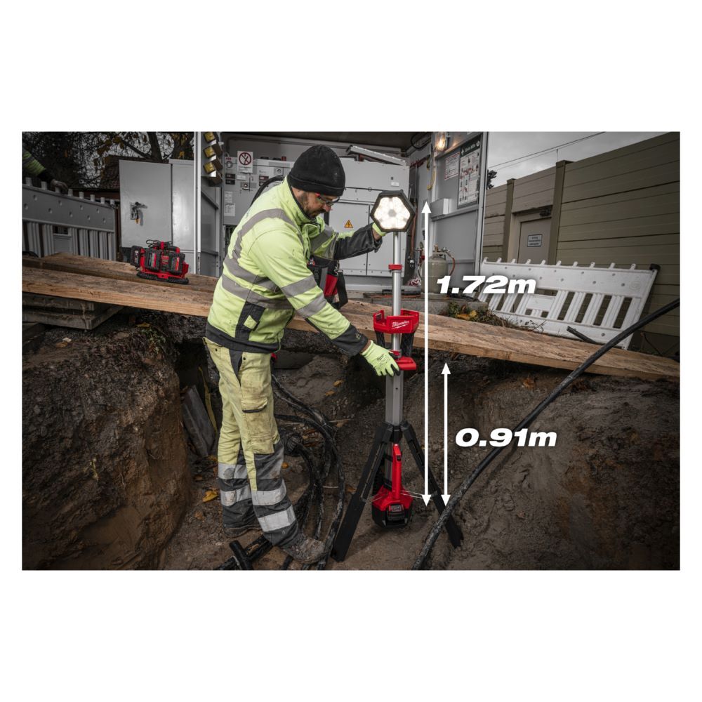 Milwaukee Akku Baustrahler M18 2800 Lumen M18SAL2-502B Milwaukee Akku Baustrahler M18 2800 Lumen M18SAL2-502B