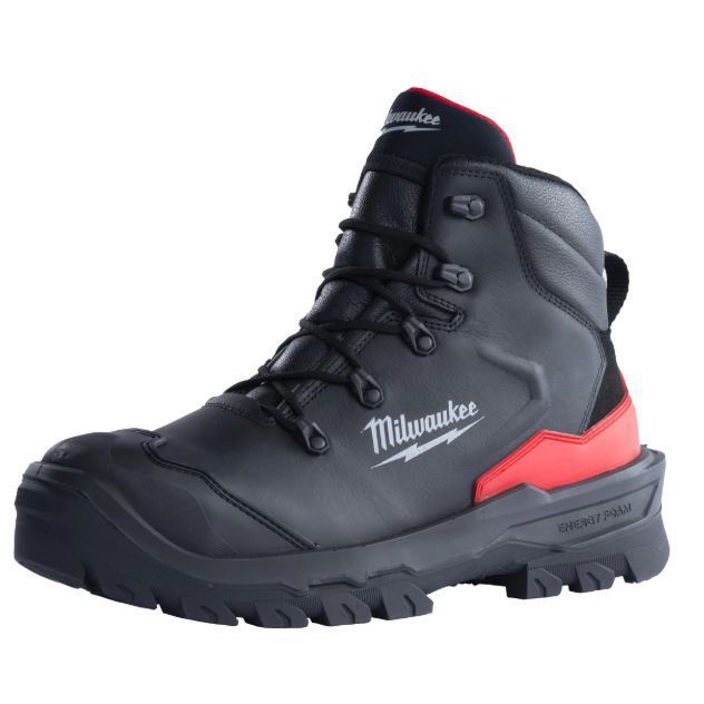 Produktbild Milwaukee ARMOURTRED S3S Sicherheits Schnürstiefel weit Leder schwarz Größe 41