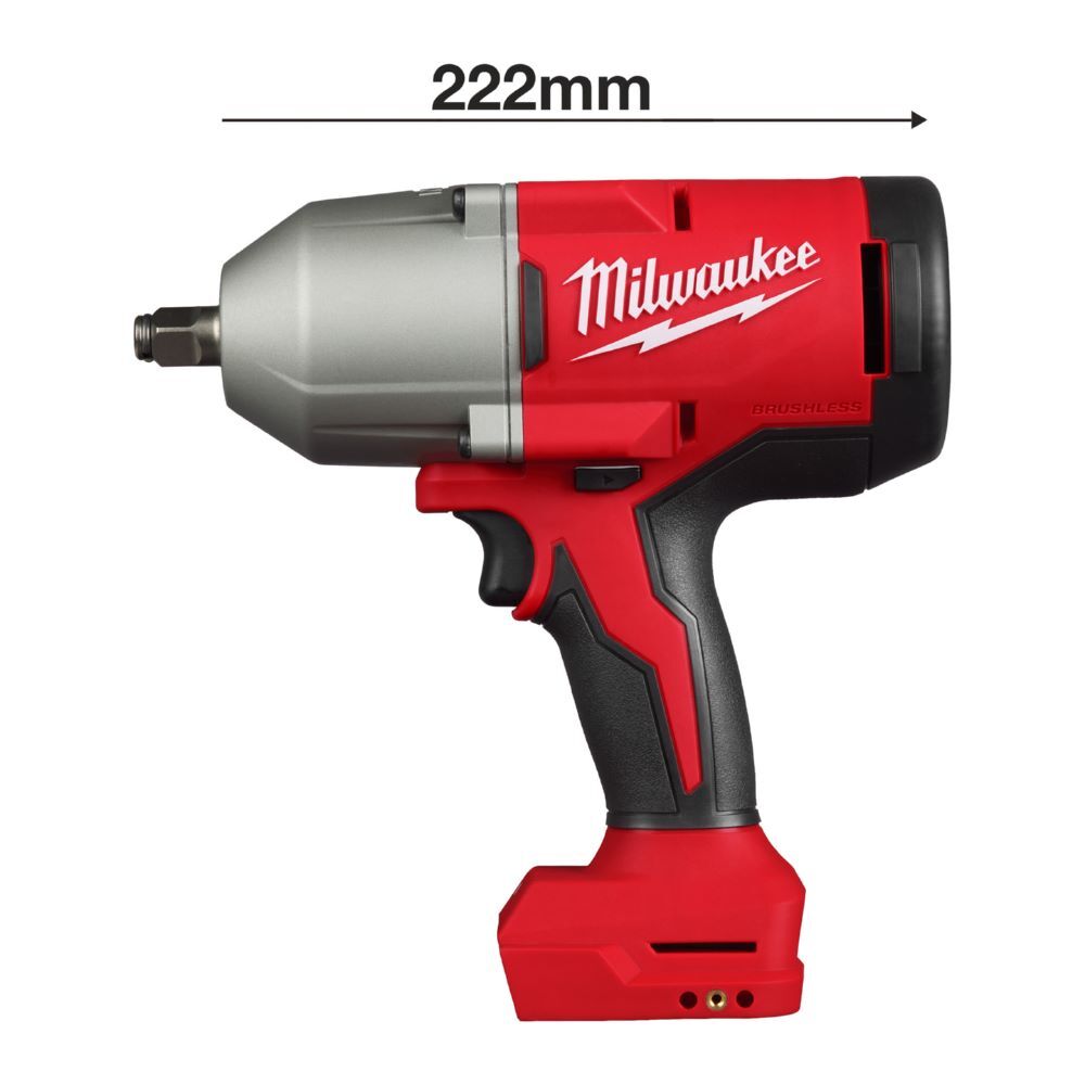 Milwaukee M18 Bürstenloser Akku Schlagschrauber 1/2 Zoll M18BLHIWF12-0X Produktbild Milwaukee M18 Bürstenloser Akku Schlagschrauber 1/2 Zoll M18BLHIWF12-0X