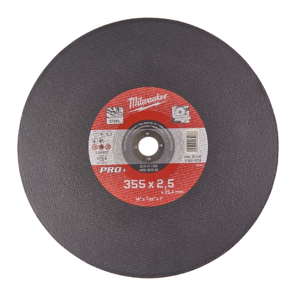 Milwaukee Metalltrennscheibe PRO 355 mm SC41 2,5 mm für CHS 355 Produktbild Milwaukee Metalltrennscheibe PRO 355 mm SC41 2,5 mm für CHS 355
