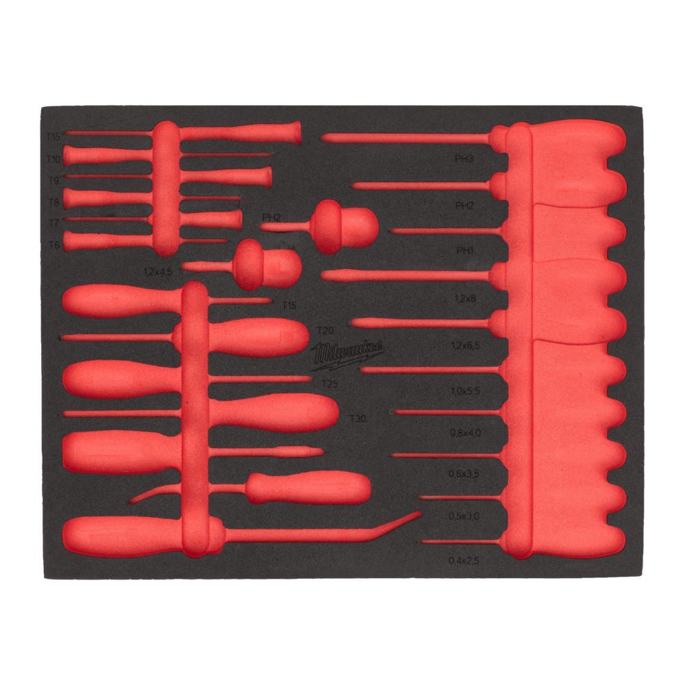 Produktbild Milwaukee Ersatz-Einlage 3/3 für 1/4 Zoll ,3/8 Zoll Ratschen Bit Steckschlüsseleinsätze