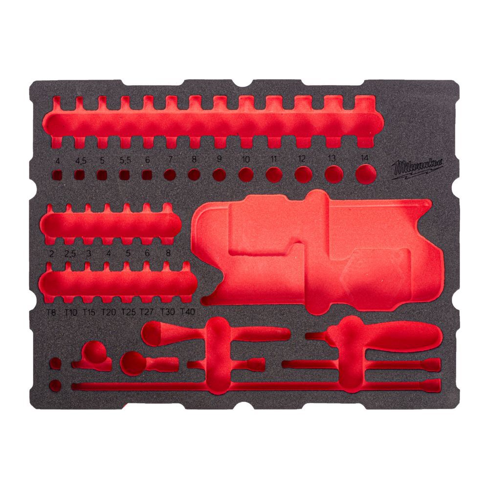 Produktbild Milwaukee Ersatz-Einlage für1/2 Zoll Ratschen und Bit-Steckschlüsseleinsätze PACKOUT