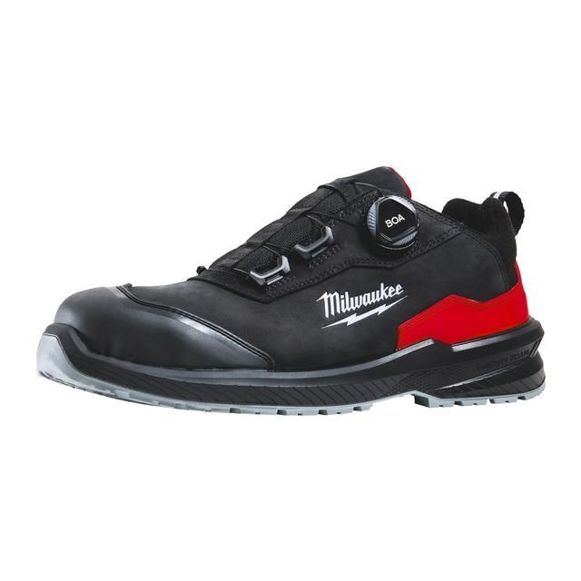 Produktbild Milwaukee FLEXTRED S3S Sicherheits Halbschuh BOA Leder schwarz Größe 43