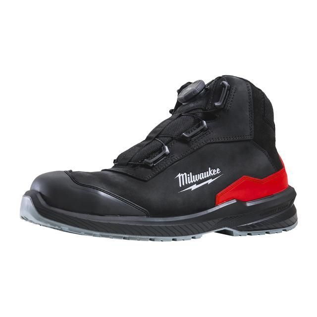 Produktbild Milwaukee FLEXTRED S3S Sicherheits Stiefel BOA Leder schwarz Größe 45