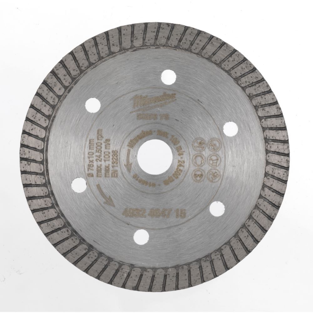 Milwaukee Diamanttrennscheibe DHTS 76 mm extra dünn Produktbild Milwaukee Diamanttrennscheibe DHTS 76 mm extra dünn
