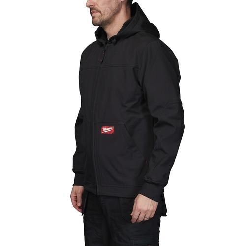 Produktbild FREEFLEX Softshell Kapuzen Jacke schwarz Größe XXXL bild 4