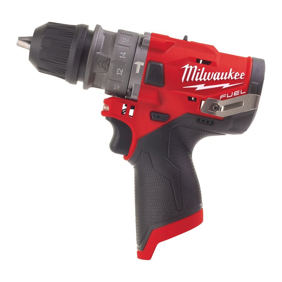 Milwaukee FUEL Akku Kompakt Schlagbohrschrauber mit Schnellwechselbohrfutter M12FPDX-0 Produktbild Milwaukee FUEL Akku Kompakt Schlagbohrschrauber mit Schnellwechselbohrfutter M12FPDX-0
