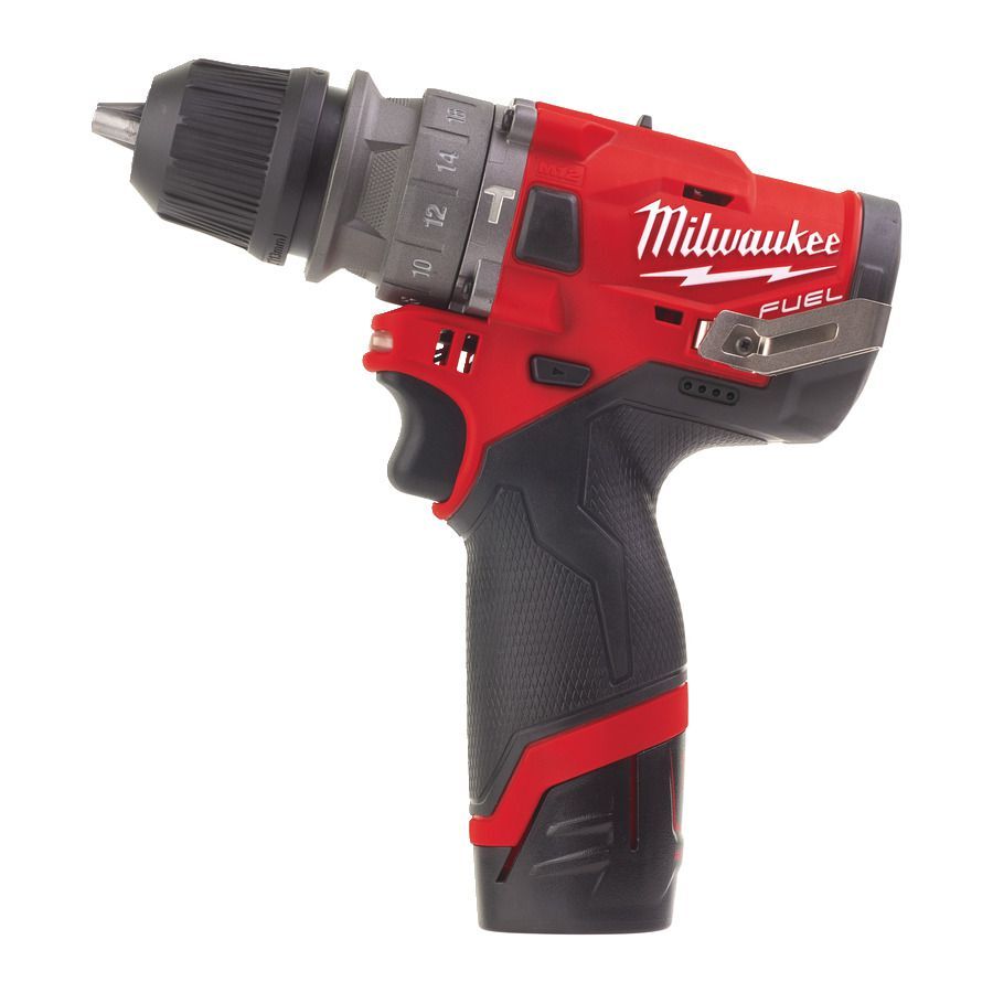 Milwaukee FUEL Akku Kompakt Schlagbohrschrauber mit Schnellwechselbohrfutter M12FPDXKIT-20 Produktbild Milwaukee FUEL Akku Kompakt Schlagbohrschrauber mit Schnellwechselbohrfutter M12FPDXKIT-20