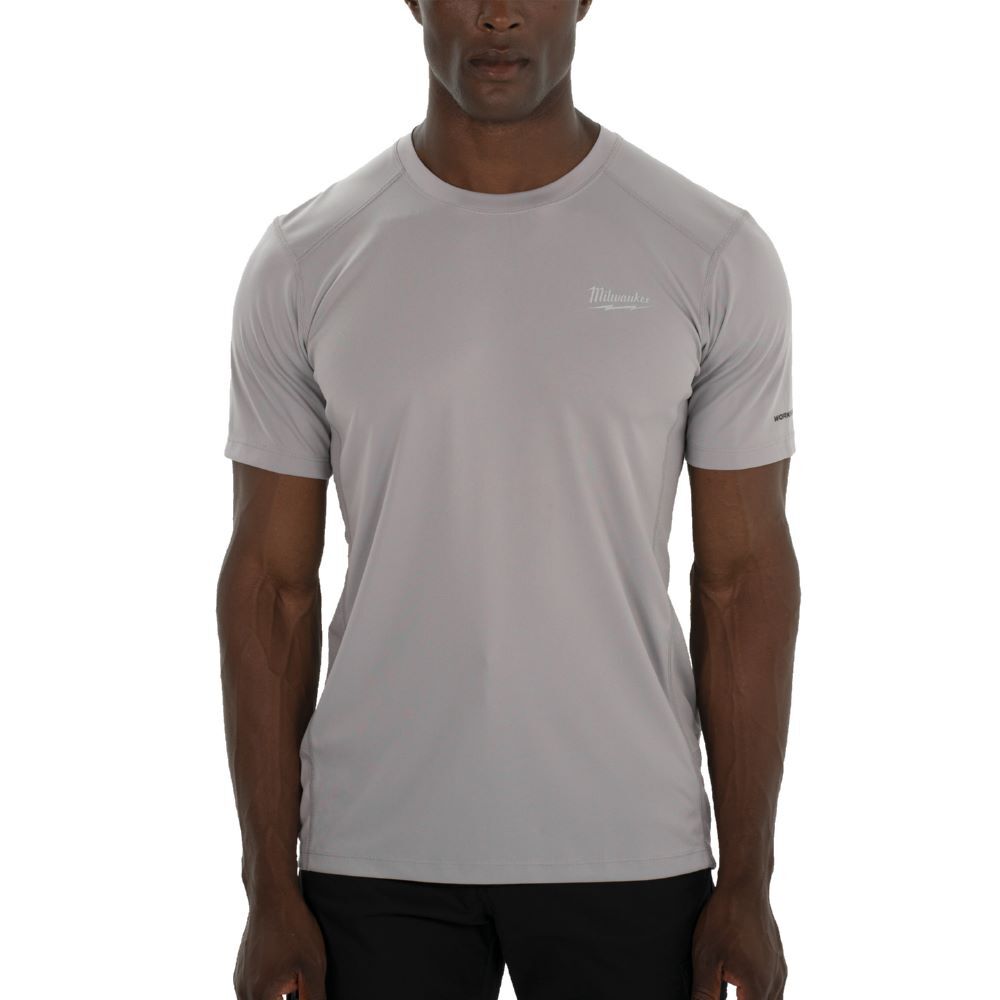 Milwaukee T-Shirt grau Grösse L mit UV-Schutz WWSSG