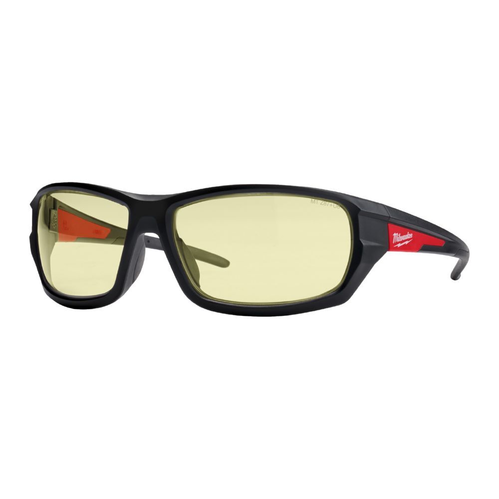 Milwaukee Schutzbrille gelb Performance Produktbild Milwaukee Schutzbrille gelb Performance