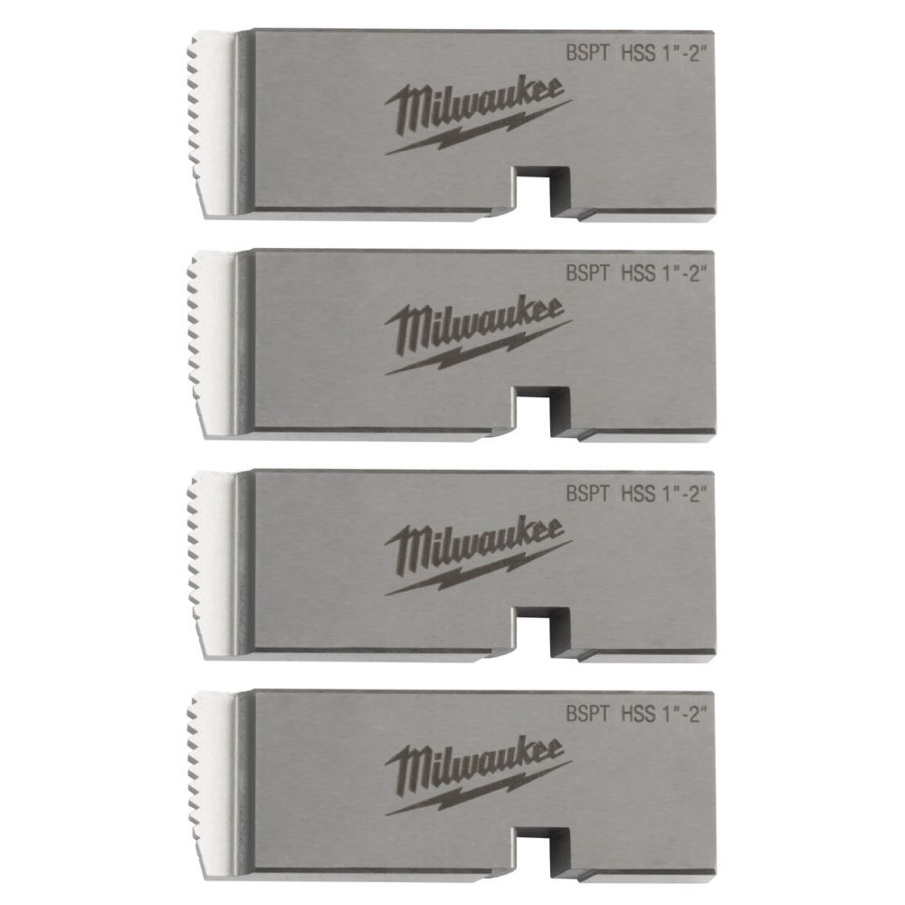 Milwaukee Elektrowerkzeuge Gewindeschneideisen 1 bis 2 Zoll Typ BSPT HSS für MXF PTR2 PTR2D Produktbild Milwaukee Elektrowerkzeuge Gewindeschneideisen 1 bis 2 Zoll Typ BSPT HSS für MXF PTR2 PTR2D