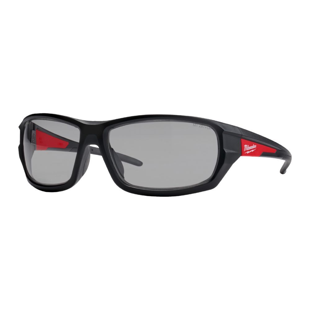 Milwaukee Elektrowerkzeuge Performance Schutzbrille kratzfest grau Produktbild Milwaukee Elektrowerkzeuge Performance Schutzbrille kratzfest grau