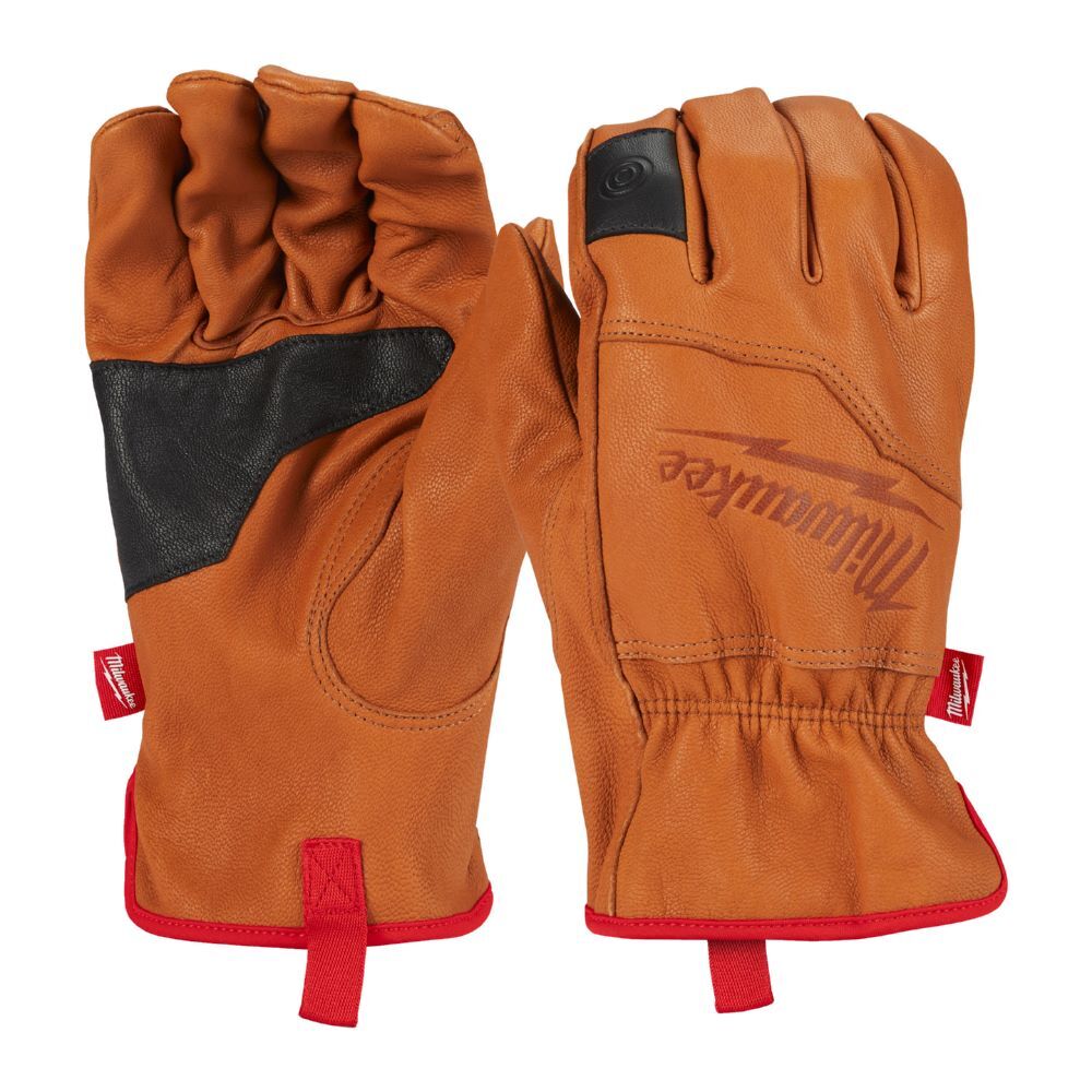 Milwaukee Arbeitshandschuhe Leder braun Größe 10 XL Produktbild Milwaukee Arbeitshandschuhe Leder braun Größe 10 XL
