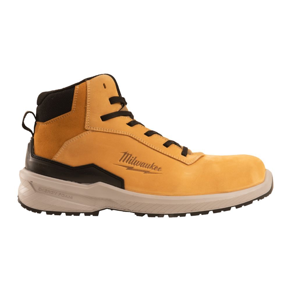 Milwaukee Elektrowerkzeuge FLEXTRED Sicherheits Schnürstiefel S3S Leder braun Größe 48 Produktbild Milwaukee Elektrowerkzeuge FLEXTRED Sicherheits Schnürstiefel S3S Leder braun Größe 48 bild 2