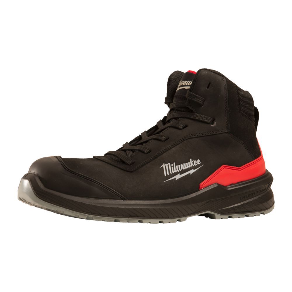 Milwaukee Elektrowerkzeuge FLEXTRED Sicherheits Schnürstiefel S3S Leder schwarz Größe 48 Produktbild Milwaukee Elektrowerkzeuge FLEXTRED Sicherheits Schnürstiefel S3S Leder schwarz Größe 48