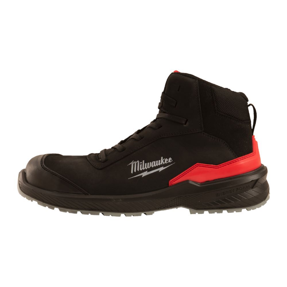 Milwaukee Elektrowerkzeuge FLEXTRED Sicherheits Schnürstiefel S3S Leder schwarz Größe 48 Produktbild Milwaukee Elektrowerkzeuge FLEXTRED Sicherheits Schnürstiefel S3S Leder schwarz Größe 48 bild 4