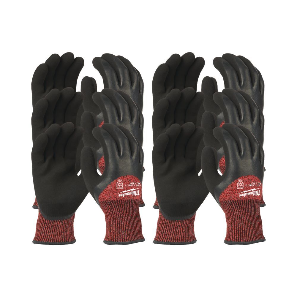 Milwaukee Kälte Schnittschutzhandschuhe Klasse 3 Größe 10 Pack mit 12 Stück Produktbild Milwaukee Kälte Schnittschutzhandschuhe Klasse 3 Größe 10 Pack mit 12 Stück