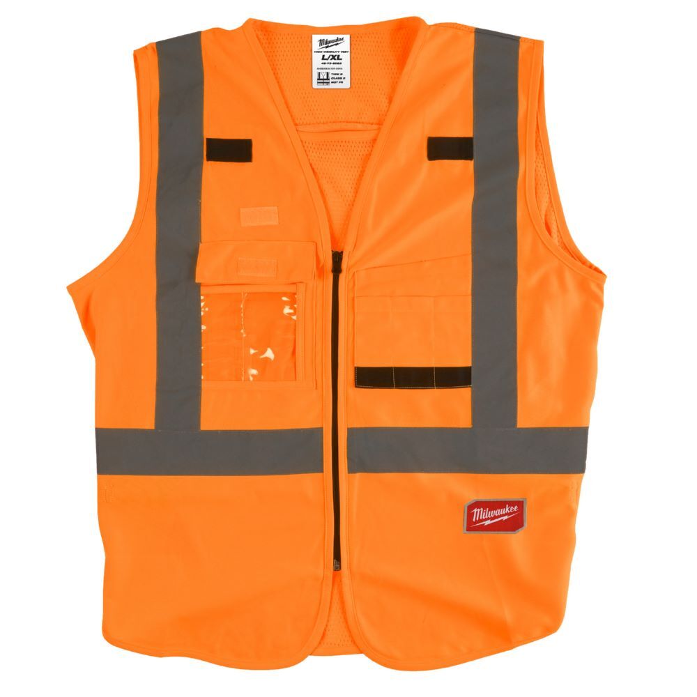 Milwaukee Warnschutzweste orange Größe XXL XXXL Produktbild Milwaukee Warnschutzweste orange Größe XXL XXXL